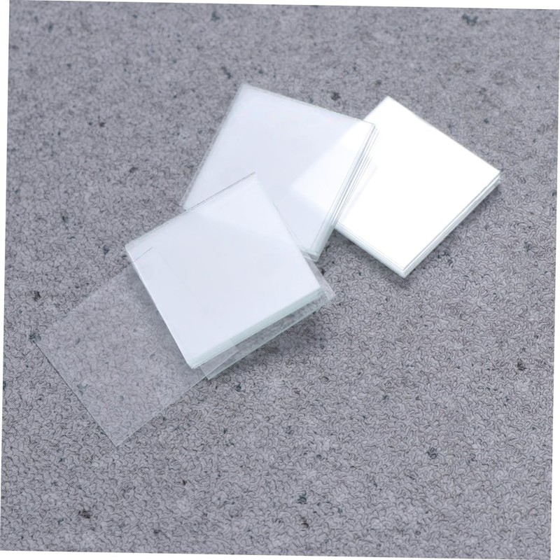 Operitacx 100pcs Microscope Cover Glasses Square Coverslips Microscope Cover Slips