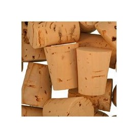 WidgetCo Size 5 Cork Stoppers, Standard Grade, Regular Length, Tapered Corks (Qty 25)