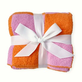 Bonny Brae Stroller Tie-On Blanket - Cozy & Soft Baby Essential with Modern Aesthetic, Ensures Blanket Won’t Drag On Floor or Fall Off - Ideal Newborn Essential, Fuzzy Checkered Design