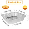 Lotvic 30 Packs Aluminum Foil Trays, 8 Inch Square Foil