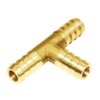 Joywayus 3pcs 3/16" Hose Barb Fitting,Tee 3 Way Brass Fitting