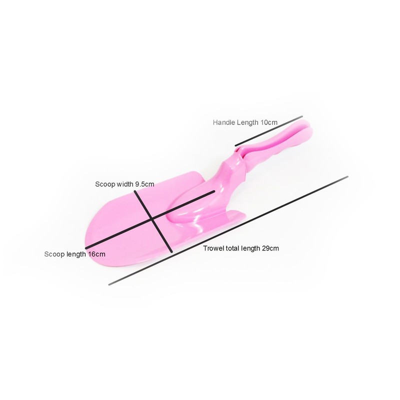 Harfield Pink Gardening Trowels Pack of 2 Rust Free Virtually