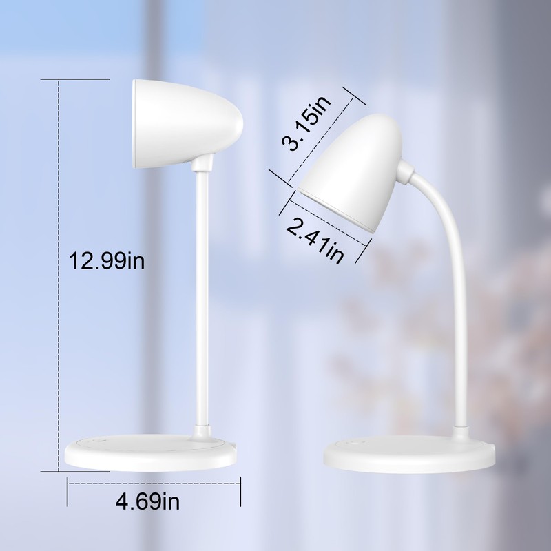 RORENSE LED Desk Lamp for Home Office with USB-C Charging