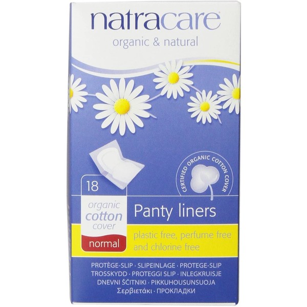 Natracare Panty Liner, Normal, Wrapped, 18 ct - 3 Pack