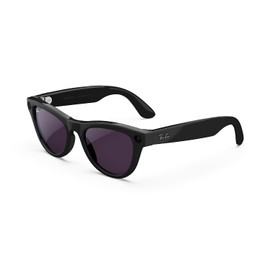 Ray-Ban | Meta Skyler (Gen 1) con Meta AI, Captura de Fotos y Video - Negro Brillante, micas Transitions® en Amatista