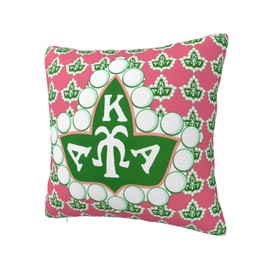Sorority Gifts Paraphernalia Throw Pillow Covers Decorative Pillow Case 18x18 Inch for Couch Bed Car Home Decor