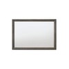 Yardlio Mirror, Gray Oak - Rectangular Landscape Mirror with Wooden