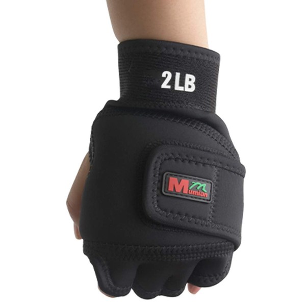 Weighted Gloves 4lb(2lb Each), Fitness Soft Iron Gloves Sandbag Weight Bearing Training Gloves with Wrist Support for Gym Boxing, Cross Training(4lb)