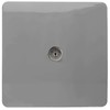 Trendi Artistic Modern Glossy Tactile TV Socket Light Grey
