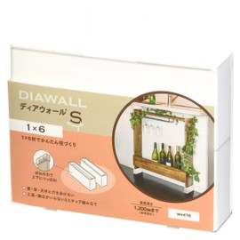 Wakaisangyo 1 x 6 Dearwall S DWS16W White Body: Depth 3.3cm Body: Height 5.9cm Main Body: Width 15cm