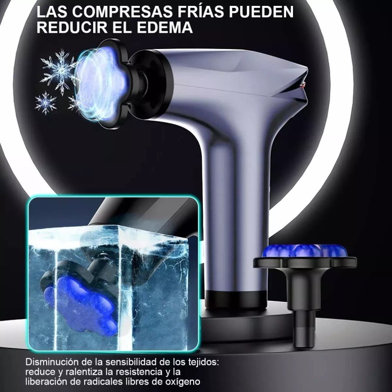 Monstyle Monstyle Pistola Masajeadora All Body 8 Velocidades Gris 110V/220V