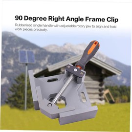 COHEALI 1PC Multi Function Right Angle Clamp Woodworking Clamp for Fixation for Framing Welding and Drilling Lightweight Durable Design Grey