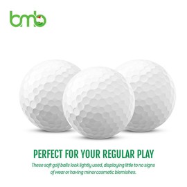 Used Title Golf Balls Bulk 3A -4A Mix (48 Pack) - White Golf Supplies – Golf Accessories for Men & Women - Reusable White Golf Balls – Long Distance Golf Balls – Ideal Gifts for Golfers