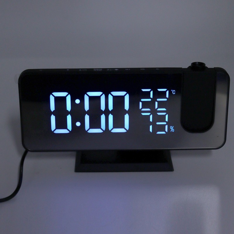 FM Radio LED Digital Smart Alarm Clock LED Digital Projection