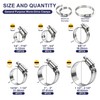 35pcs Hose Clamps Assortment Kit 304 Stainless Steel 1/4'' -