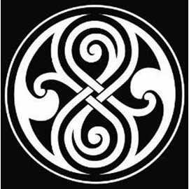 Whovian Seal of Rassilon Sticker Decal Notebook Car Laptop 5.5" (White) CCI226