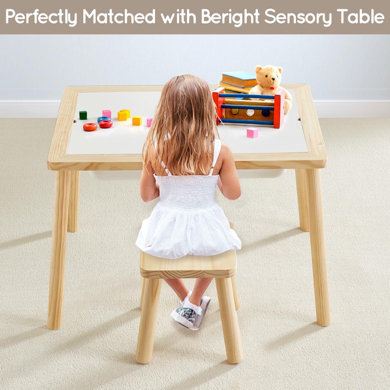 Beright Wooden Step Stools for Kids, Children's Stool fit with