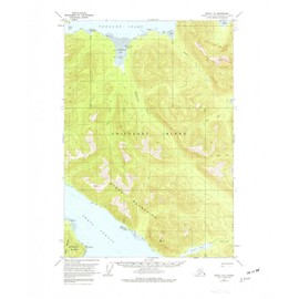 YellowMaps Sitka C 4 AK topo map, 1:63360 Scale, 15 X 15 Minute, Historical, 1951, Updated 1977, 21.9 x 18 in - Polypropylene