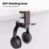 Jindizi Stand Hanger Holder,PC Gaming Headset Hook Holder Hanger Mount,