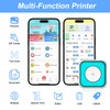 GuKKK Mini Printer, Mobile Photo Printer, Portable Mini Photo Printer,