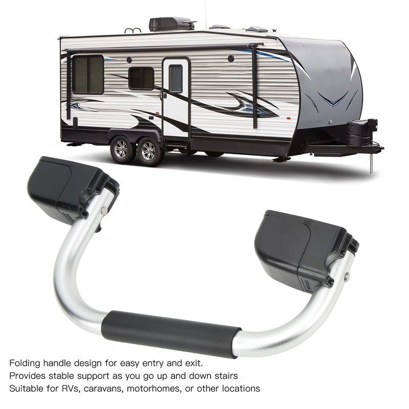 Folding RV Assist Handle with EVA Grip Aluminum Alloy Entry