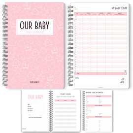 Baby Daily Logbook | Track Sleep, Feeds, Diapers, & More | Simple, Easy Routine Builder for New Parents | A5 (Pink)