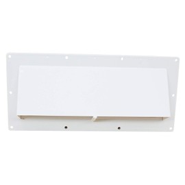 X-Haibei RV Range Hood Exhaust Vent Cover, Stove Bathroom Vent Cover Outside Damper for Motorhome Trailer Camper (White)