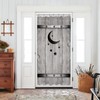 Yookeb Stall Barn Door Bathroom Shower Curtain 36W by 71H