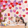 JarThenaAMCS 61Pcs Valentine's Day Classroom Tree Bulletin Board Decorations Red