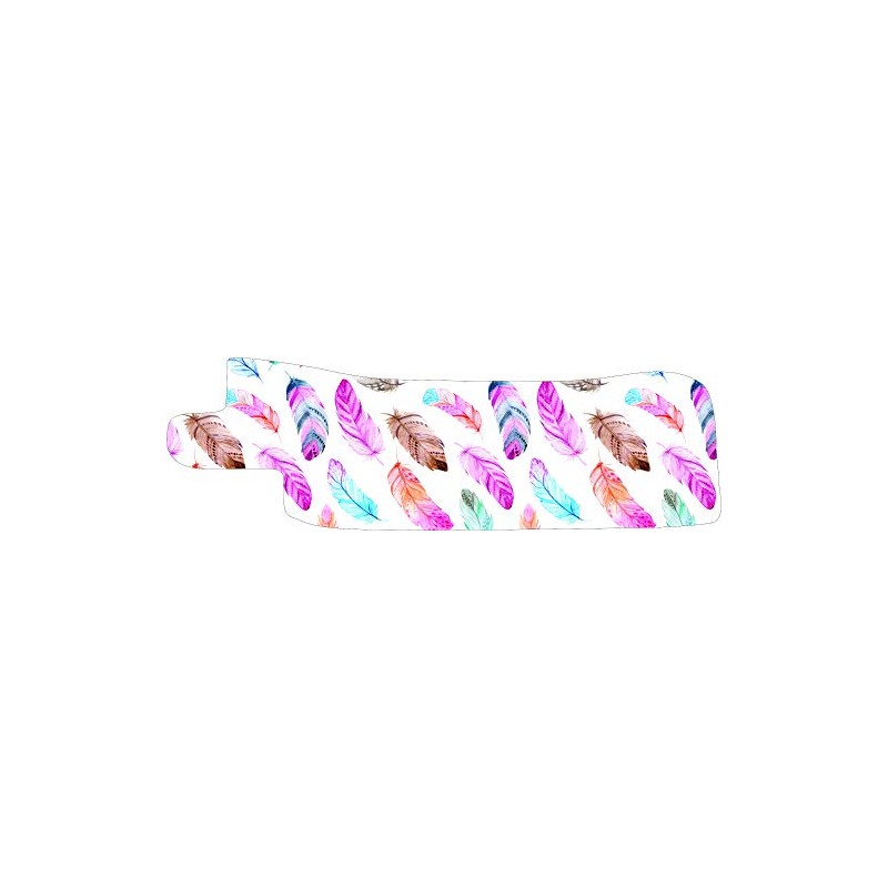 Nasogastric or Oxygen Tube precut Adhesive Tape Watercolour Feather Theme