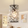 Biewalk Black Pendant Light Fixtures Modern Black Pendant Lighting Crystal