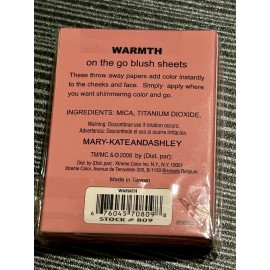 Mary-Kate and Ashley Paper Me Pretty On The Go Makeup 50 Blush Sheets-WARMTH