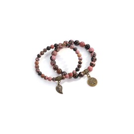 Zysta 7 Chakra Bracelet Real Stones Tree of Life Bracelets Natural Gemstone Yoga Bracelet Energy Therapy Balance Buddha Bracelet for Women, Gemstone