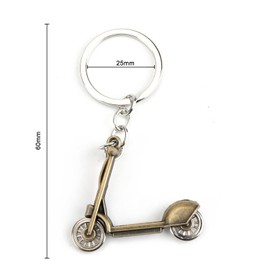 OBEISN Creative Keyring with Stainless Steel, Funny Skateboard Pendant for Girlfriend, Ideal as a Small Gift for Women, Birthday Gift or Personal Attention, silver