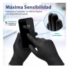 100 Guantes Nitrilo Negro Libre De Látex Y Vinil Sin