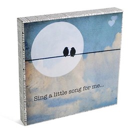 MKC Photography Sing a Little Song for Me: 5" x 5" Art Block 5 x 5 Multicolor