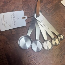 Hearth And Hand New 5pc Measuring Spoon Set Vintage Silver Finish - Hearth & Hand™ with Magnolia