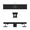 WEBANG 12 Inch Shower Linear Bronze Drain Rectangular Floor Drain