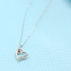 UEUC I LOVE YOU Mom Love Heart Necklace,925 Sterling Silver