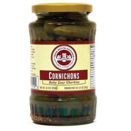 Three Little Pigs Cornichons Baby Sour Gherkins, Vegan, 12.4 Ounces (Pack Of 12)