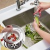 RAFIYU Pack of 2 Stainless Steel Sink Strainer with Handle,