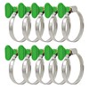 AZISHA 10 x 32-50 mm Hose Clamps Set with Wing