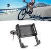 Bike Stem Phone Mount Holder Aluminum Alloy Adjustable Bicycle Phone