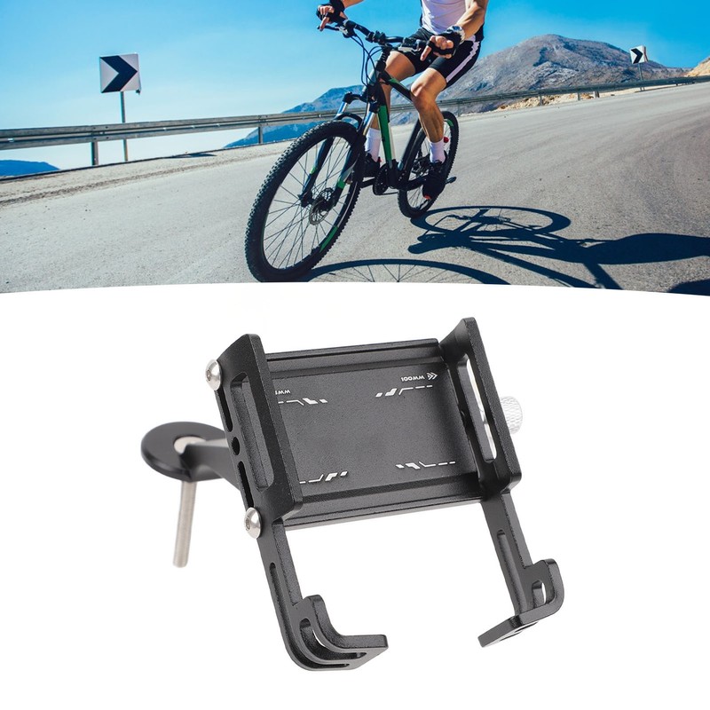 Bike Stem Phone Mount Holder Aluminum Alloy Adjustable Bicycle Phone