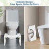 Bamboo Toilet Stool Squat 7in & 9in Adjustable Heights, Foldable