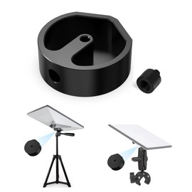 Wirein Starlink Mini Mount Adapter - Dual 1/4" ~ 3/8" Threads for Tripods, Clamps, Brackets - Aluminum + Pipe Compatibility, Use for Boat Roof Ground Car