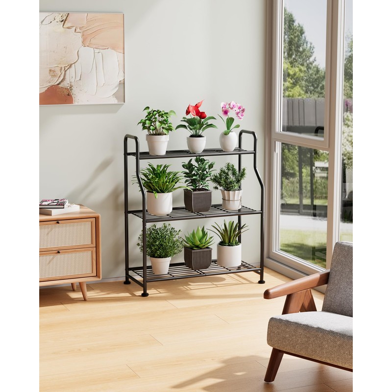 Kitsure 3-Tier Plant Stand Indoor & Outdoor, 27" x 11.4"