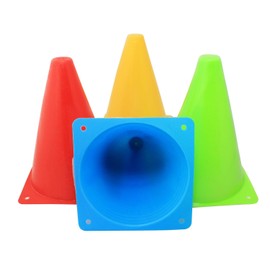 屋内 屋外 トレーニング マーカーコーン 18cm 4色 16本セット カラーコーン