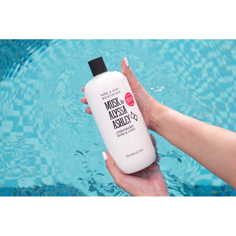 Alyssa Ashley Musk Hand & Body Lotion, 25.5 Ounce