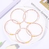 FAERLIIRY Glitter Jelly Bracelets Silicone Bracelets Lightweight Rainbow Bangle Bracelets